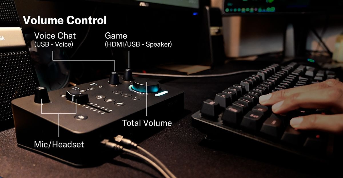 میکسر ZG01 دارای کنترل ساده و کارآمد برای بازی و استریم بازی